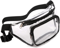 Waterproof transparent PVC waist pack sport cheap clear fanny pack bum bag for men women
