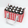 Plaid Thermal Cooler Bags Insulated Lunch Bag For Picnic With Handbag Design