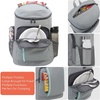 Outdoor Gray Picnic Hiking Customize Logo Insulated Backpack Cooler Lunch Bag Thermal Zipper Coolers Bags