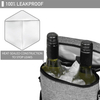 Outdoor Travel 2 Bottle Custom Or Standard Thermos Wine Cooler Bags Single Shoulder Insulated Bag With Handle