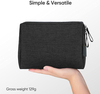 High Quality Waterproof Polyester Zipper Cosmetic Bag Black Large Toiletry Bag Custom for Vacation Travel