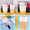 Telescopic Pencil Case Stand Up Pen Bag Pencil Holder Corduroy Stationery Pouch Cosmetic Bags