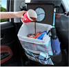 Custom Color Foldable Waterproof Trunk Organizer Seat Back Trash Bin Hanging Car Garbage Can Holder Organizer Bag with Lid