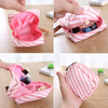 Soft Waterproof Polyester Small Makeup Lipstick Carrying Bag 4 6 Bottles Essential Oil Pouch Bag