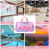 Kids Duffel Overnight Bag Boys Girls Weekender Carry-On Personalized Tote for Travel Gym Sport