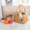 Custom Eco Friendly Washable Kraft Paper Lunch Tote Bag Insulation Cooler Bag