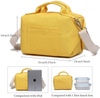 High Quality Canvas Box Tote Bag Thermal Cooler Lunch Bag Insulated Custom Cotton Cooler Bags