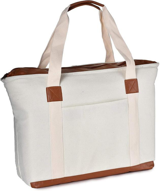 High Quality Shopping Cooler Canvas Lunch Tote Bag Heavy Duty Insulated Tote Cooler Bag for Outdoor Travel Beach