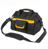 Custom Foldable Durable Multi-pockets Tool Bag Close Top Wide Mouth Garden Electrician Tote Carrier for Tool Kits Storage