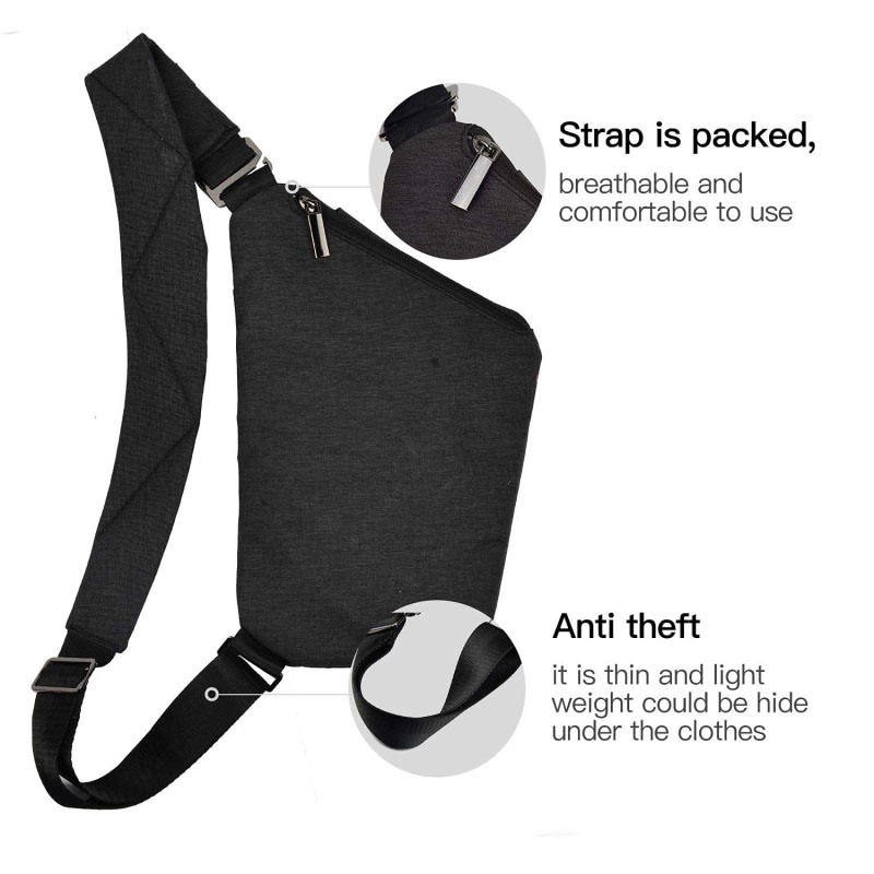 Anti Theft Waterproof Shoulder Backpack Sling Chest Crossbody Bag Cover Pack Rucksack Bicycle Sport