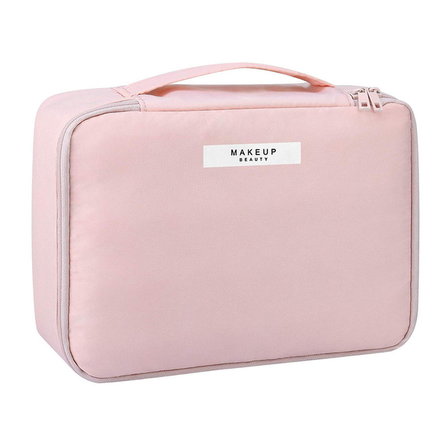 Reusable Large Women Makeup Brush Pouch Travel Cosmetic Toiletry Bag for Girls Women