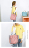 Womens shoulder sling canvas handbag customized high quality natural recycled canvas tote bag cotton with pocket