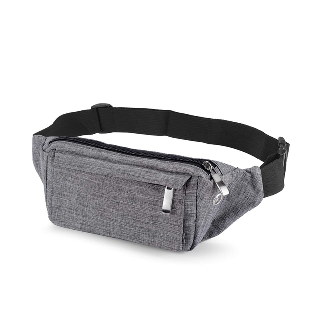 Waterproof Running Belt Bag Fanny Pack for Women And Men with 4-Zipper Pockets Casual Waist Packs