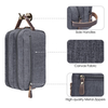 Durable New Design Fashion Bathroom Travel Toiletries Organizer RPET Recycled Dopp Kit For Men Toiletry Bag