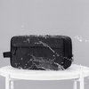 Black Waterproof Nylon Small Dopp Kit Shaving Travel Bag Toiletry Bag for Mens