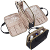 Portable Makeup Organizer Large Makeup Cosmetic Case Travel Bag Organizer Toiletry with Transparent PVC Compartment for Bathroom
