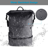 Weekend Travel Mens Sports USB Charging Port Anti Theft 20L Waterproof Roll Top Backpack with Padded Laptop