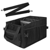 Collapsible Car Trunk Organizer Storage Box Multifunctional Kids Car Seat Organizer with Cup Holders