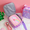 Cartoon Unicorn Shoulder Lunch Children\'s Portable Bento Bag Student Outdoor Picnic Cooler Bag