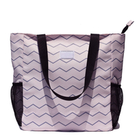 Fashion Custom Print Customized Logo Water Resistant Women's Handbag Grocery Bag Tote Bags for Woman