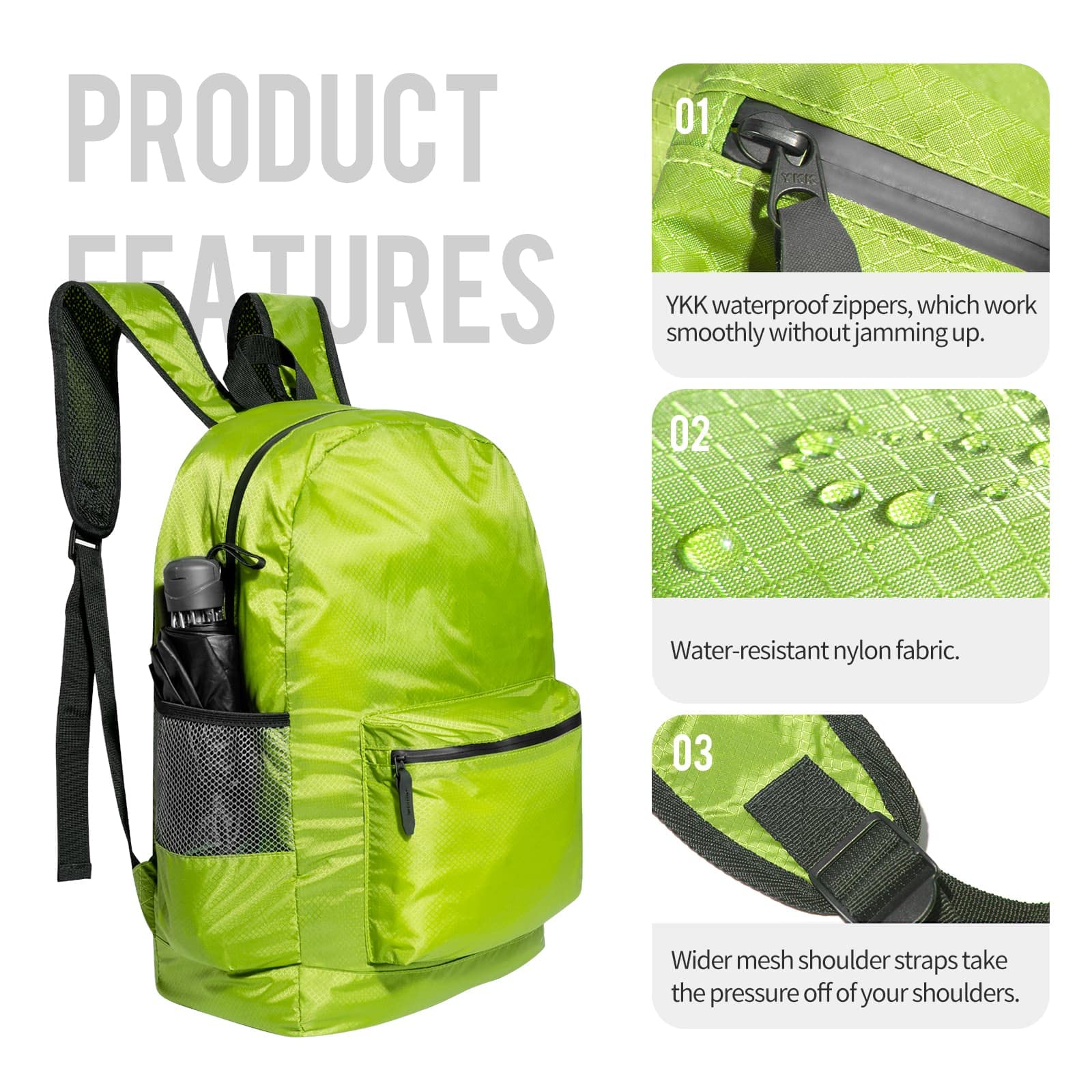 20L Lightweight Packable Backpack Product Details