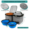 New Travel Bag for Dogs Or Weekend Organizer Bag Dog Travel Backpack Included 2 Dog Food Carriers Bag, And 2 Bowls