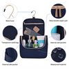 Navy Blue Water-resistant Men Women Cosmetic Makeup Bag Large Capacity Travel Organizer