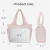 Fashionable Quilted Tote Shoulder Bag Portable Puffer Bag Lightweight Fluffy Handbag for Woman