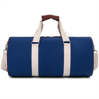 Heavy Duty Rounded Travel Duffle Bag Customized Cotton Canvas Sports Bag Gym Wholesale Duffel Bags 