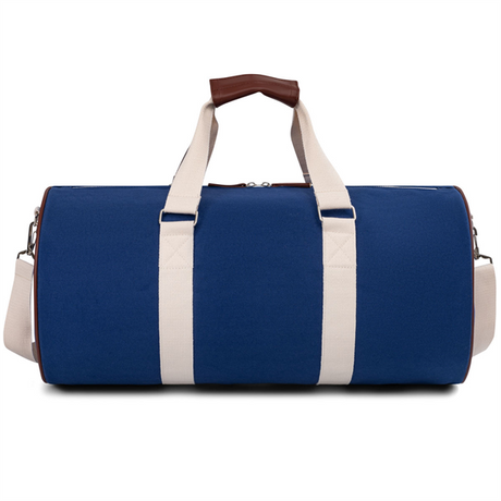 Heavy Duty Rounded Travel Duffle Bag Customized Cotton Canvas Sports Bag Gym Wholesale Duffel Bags 