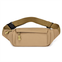 Custom Logo Sports Wear-resistant Oxford Cloth Cashier Daypack Travel Waist Bag Women Adjustable Strap Crossbody Bag