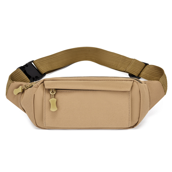 Custom Logo Sports Wear-resistant Oxford Cloth Cashier Daypack Travel Waist Bag Women Adjustable Strap Crossbody Bag