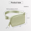 Zipper Unisex Belt Bag with Adjustable Strap Fanny Packs Mini Waist Pouch for Outdoor Hiking Running Travel