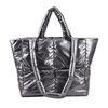 Extra Large Quilted Tote Zippered Fashion Shopping Puffer Shoulder Bag Women