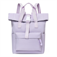 Custom Women Roll Top School College Casual Camping Hiking Travel Backpack Canvas Rucksack Vintage Backpack for Unisex