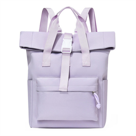 Custom Women Roll Top School College Casual Camping Hiking Travel Backpack Canvas Rucksack Vintage Backpack for Unisex