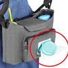 Baby Stroller Organizer Stroller Accessories Bag Large Space with 2 Cup Holders Multiple Zipper Pockets for Bottle Diaper PhoneToys Baby Items Fits All Strollers Easy Installation