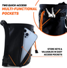 Chalk Bag for Rock Climbing Bouldering Chalk Bag Bucket with Quick Clip Belt and 2 Large Zippered Pockets 