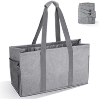 Large Foldable Storage Utility Tote Bag Eco Grocery Shopping Laundry Folding Collapsible Utility Bag