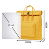 2024 Fashion Expandable Rolltop Travel School Backpack Sports Hiking Camping Outdoor Gym Rucksack for Women Yellow Color