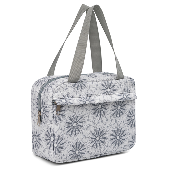 Custom Full Design Toiletry Bag Handheld Waterproof Portable Makeup Organizer Cosmetic Bag with Handle