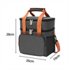 Portable Cationic Fabric Cooler Bag with Waterproof PEVA for Student Outdoor Picnic