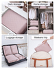 custom logo 6 piece trip cloth suitcase cubes luggage organizer bags underwear weekend compression packing cubes for travel