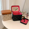 Factory Manufacturer Simple Wholesale Design Custom Logo High Quality Waterproof Pu Portable Leather Cosmetic Bag