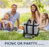 Large Waterproof Collapsible Picnic Thermal Food Bags Travel Camping Insulated Wine Beer Cooler Bag with Bottle Opener