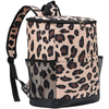 BSCI Factory Custom Cooler Bag Outdoor Picnic Bag Waterproof Insulation Fashion Leopard Print Cold Backpack