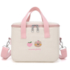 Insulated Thermal Food Delivery Bag Cotton Lunch Bag Functional Leakproof Soft Insulated Collapsible Cute Cooler Bags