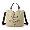 Tote Canvas Premium Custom Ladies Fashion Tote Canvas Crossbody Bag Custom Handbag with Adjustable Shoulder Strap