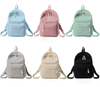 Wholesale Fashion Women Corduroy School Casual Sports Backpack Custom Backpack Leisure School Bag Stylish Daypack