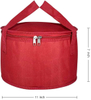 Custom Round Red Portable Thermal Insulation Bag Lunch Pizza Cooler Bag Waterproof Picnic Cake Crisper Bag